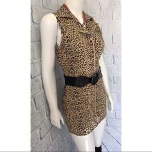 🆕 European Fashion Leopard Print  Denim Dress
